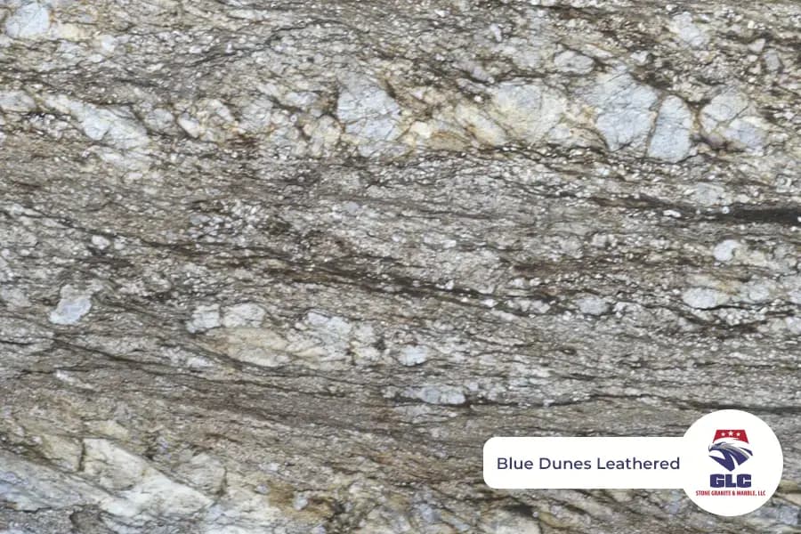Blue Dunes Leathered, granite slab