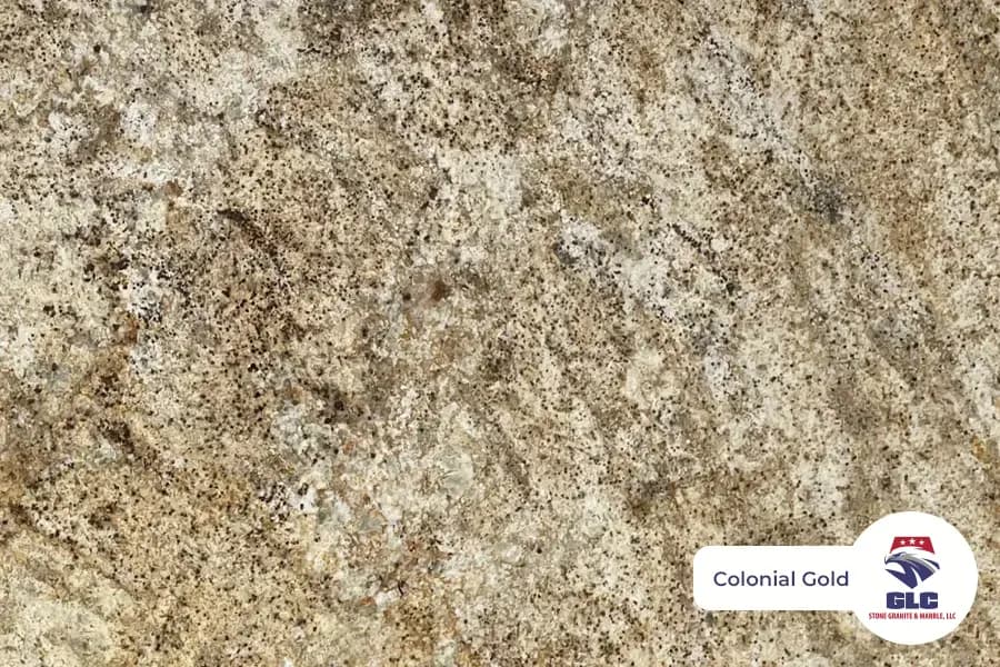 Colonial Gold, granite slab
