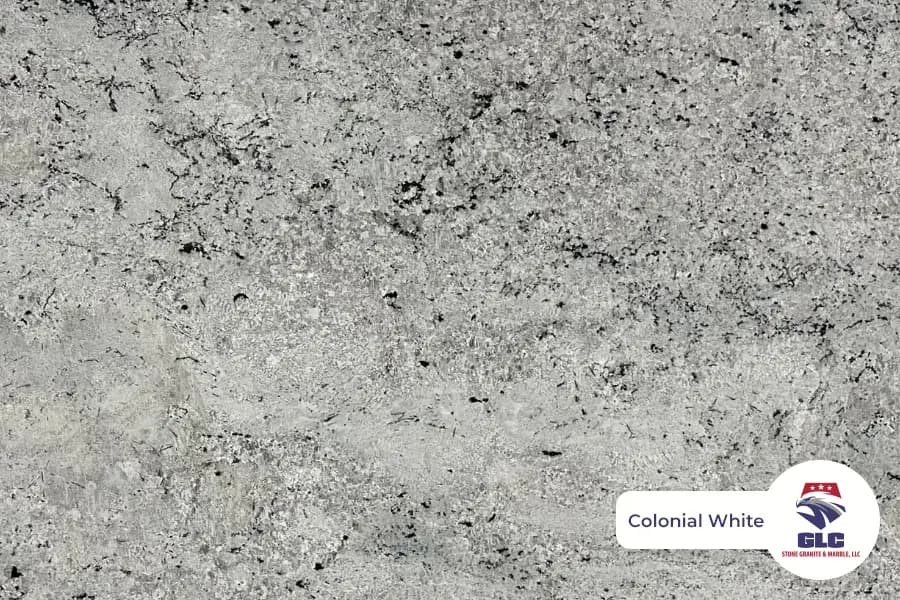 Colonial White, granite slab
