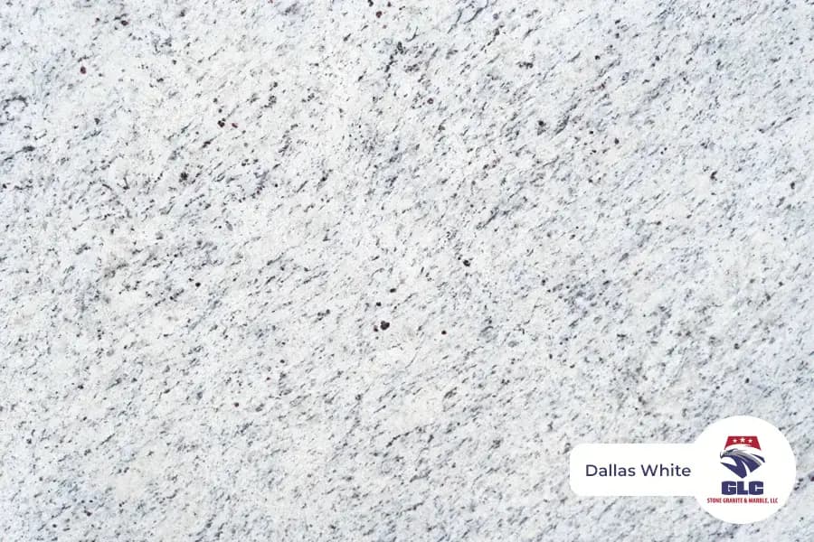 Dallas White, granite slab