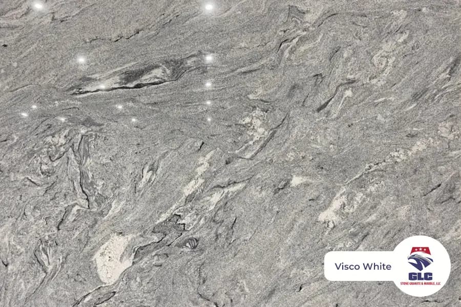 Visco White, granite slab
