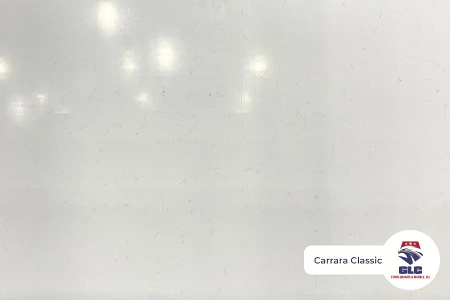 Carrara Classic, quartz slab