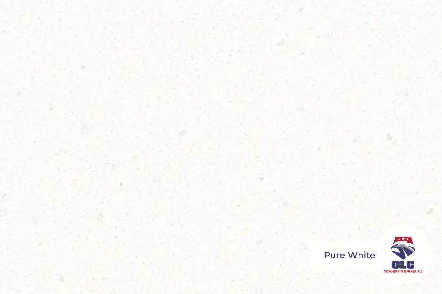 Pure White, quartz slab