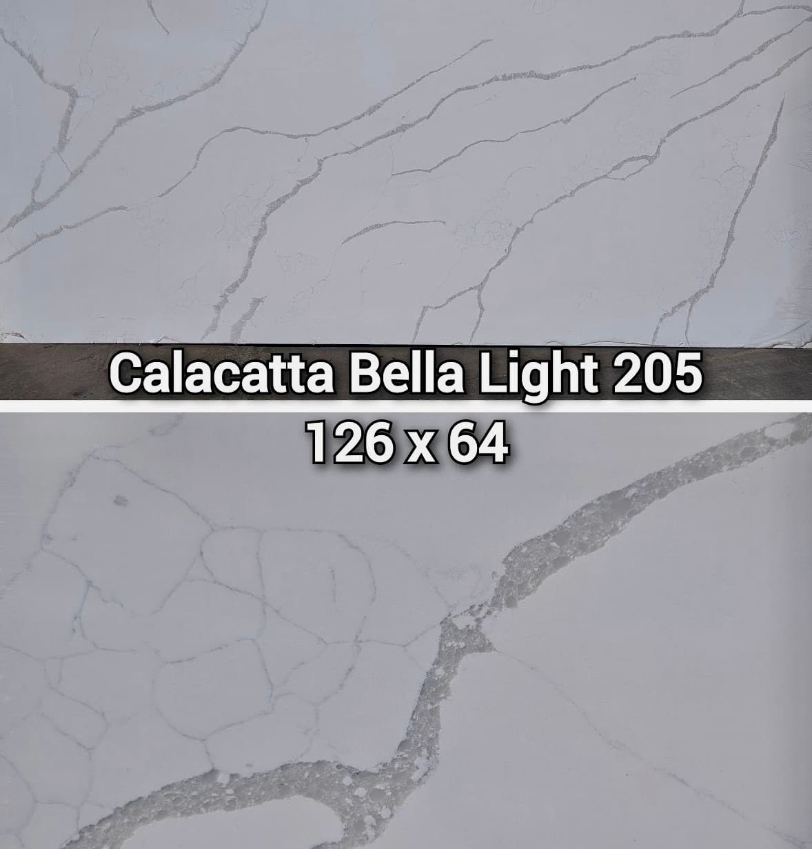 Calacatta Bella Light quartz slab