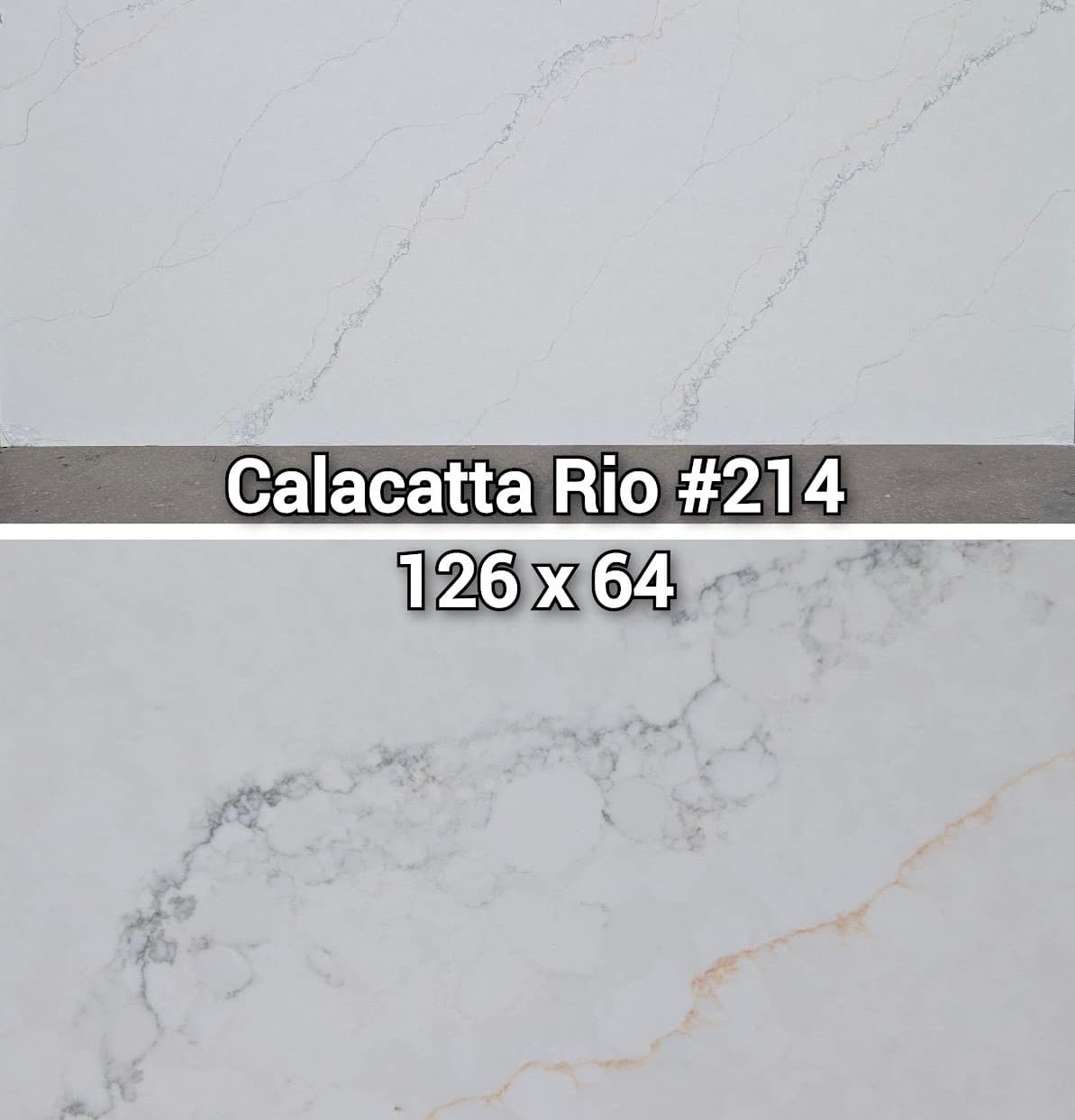 Calacatta Rio quartz slab