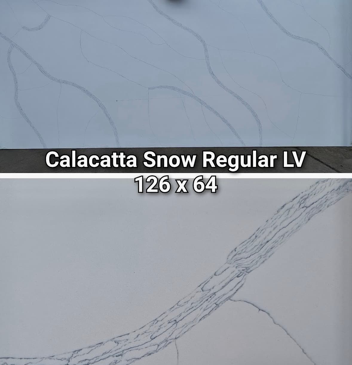 Calacatta Snow quartz slab
